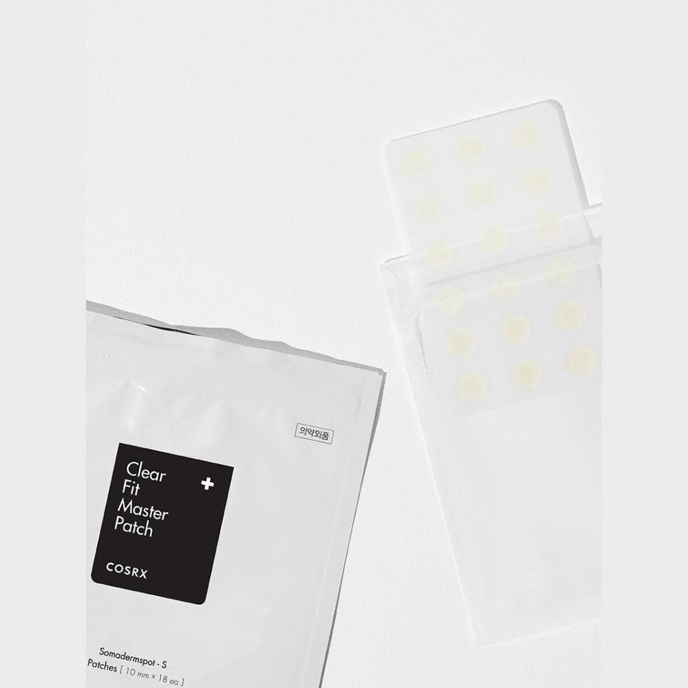 COSRX Clear Fit Master Patch – Open packaging displaying individual acne patches inside