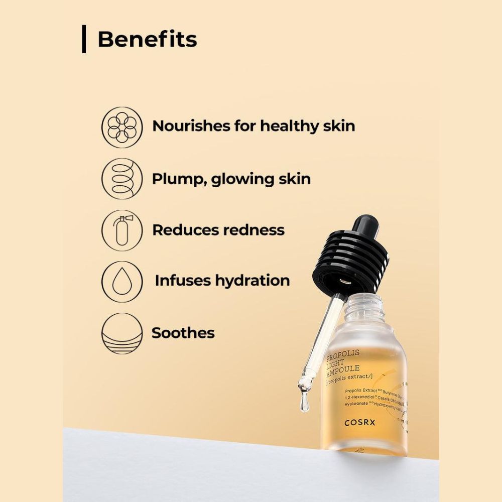 Benefits of COSRX Full Fit Propolis Light Ampoule - Hydration, Soothing, and Radiant Glow