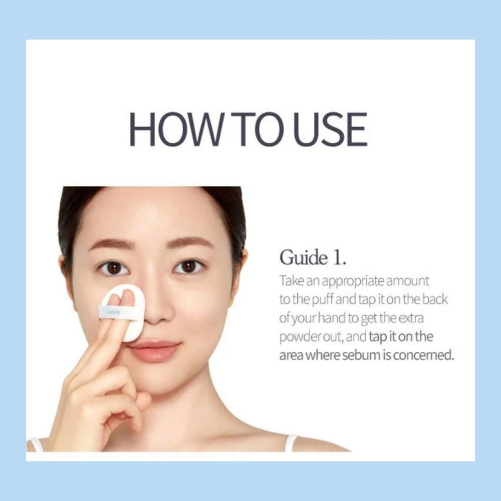 Etude Sebum Soak Powder Oil Control - Shine-How To Use