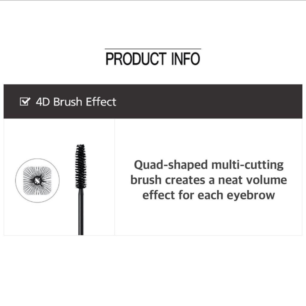 4d Brush Effect Missha 4D Mascara