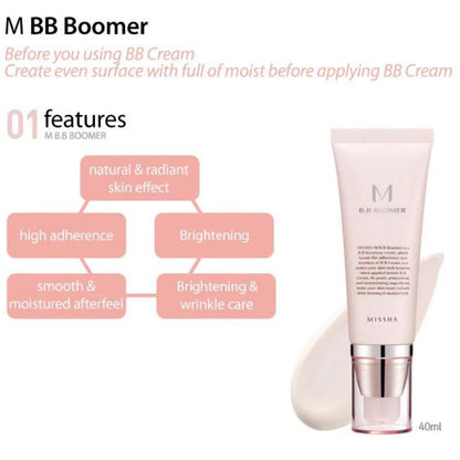 Missha M BB Boomer - Long-Lasting Hydration & Radiance Boosting