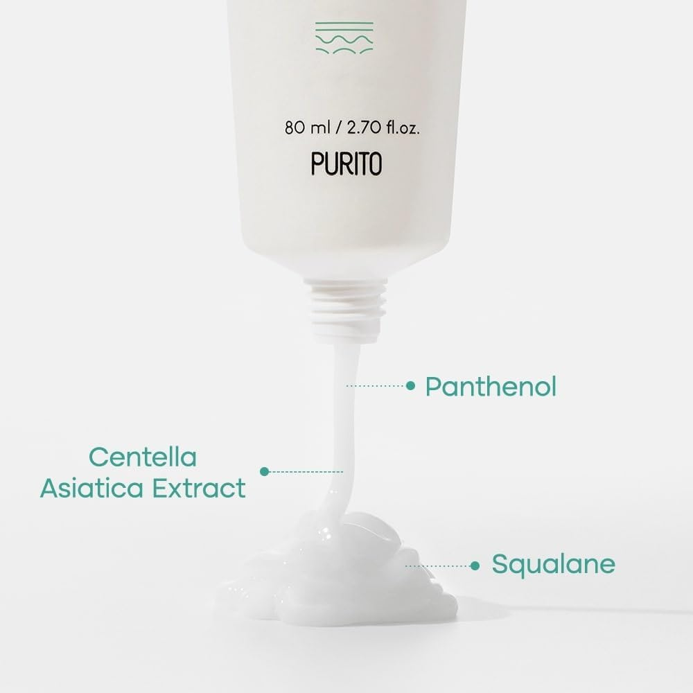 Purito B5 Panthenol Rebarrier Cream - Rich, Hydrating Cream Texture