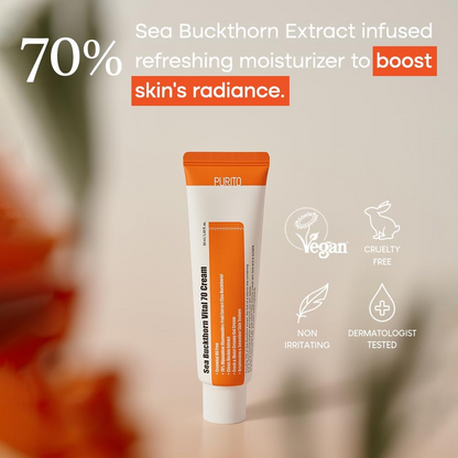 Purito Sea Buckthorn Vital 70 Cream - Ingredients & Product Label