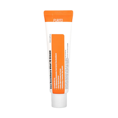 Purito Sea Buckthorn Vital 70 Cream - Brightening & Hydrating Moisturizer